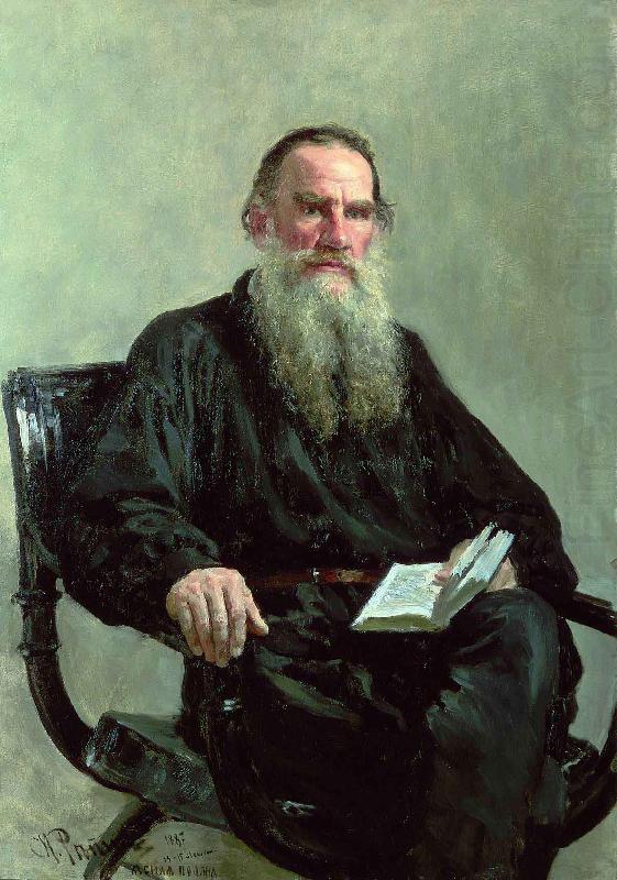 Portrait of Lev Nikolayevich Tolstoi, Ilya Repin